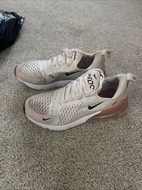 Nike Women's Air Max 270 in Blush Pink and Cream